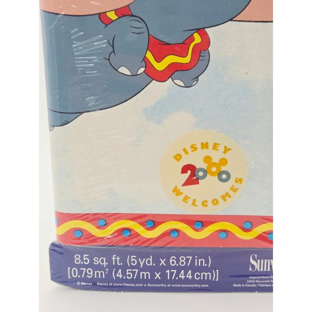 Vintage Disney Classics Dumbo Self Stick Wallpaper Border Sunworthy 5 Yards
